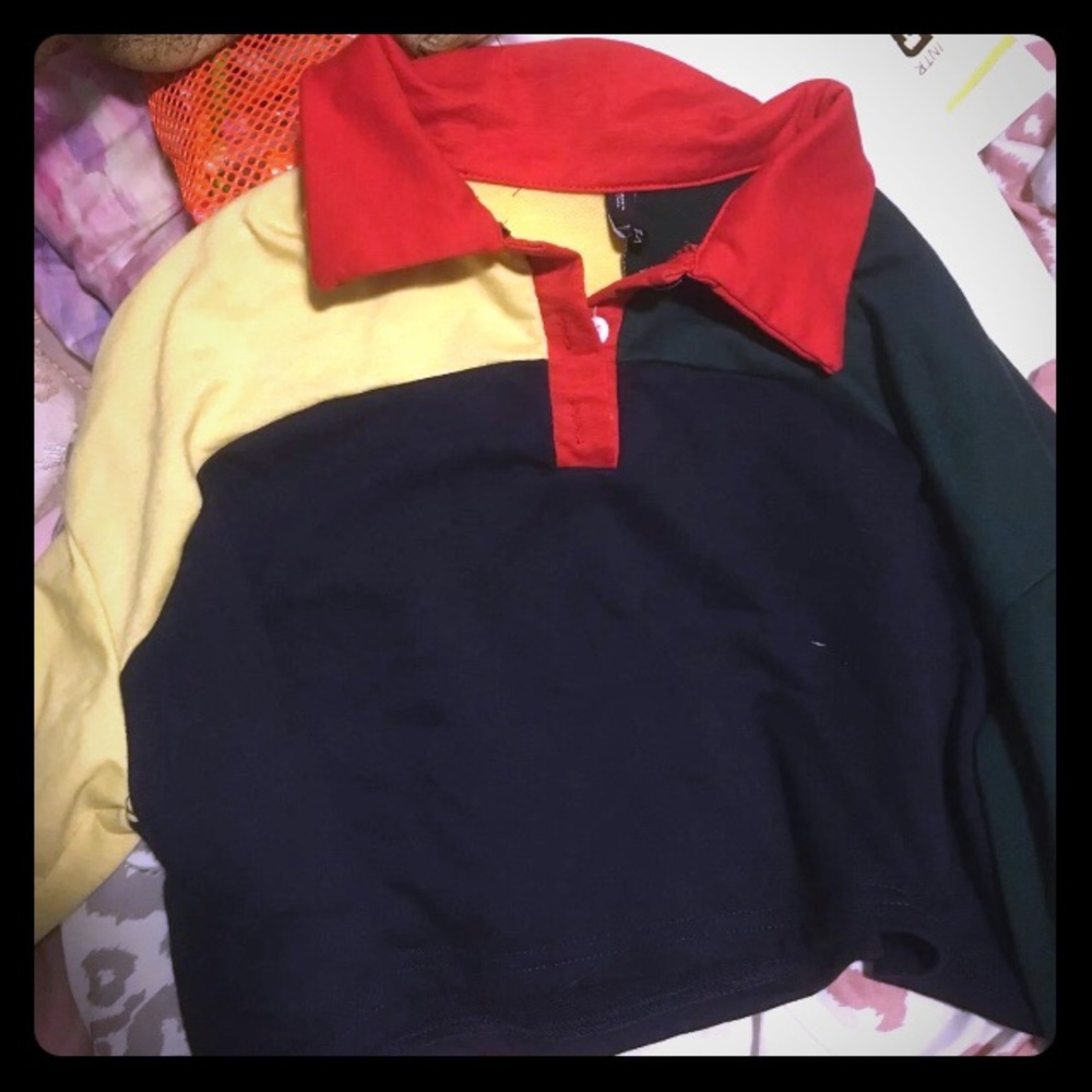 Multi colour crop top